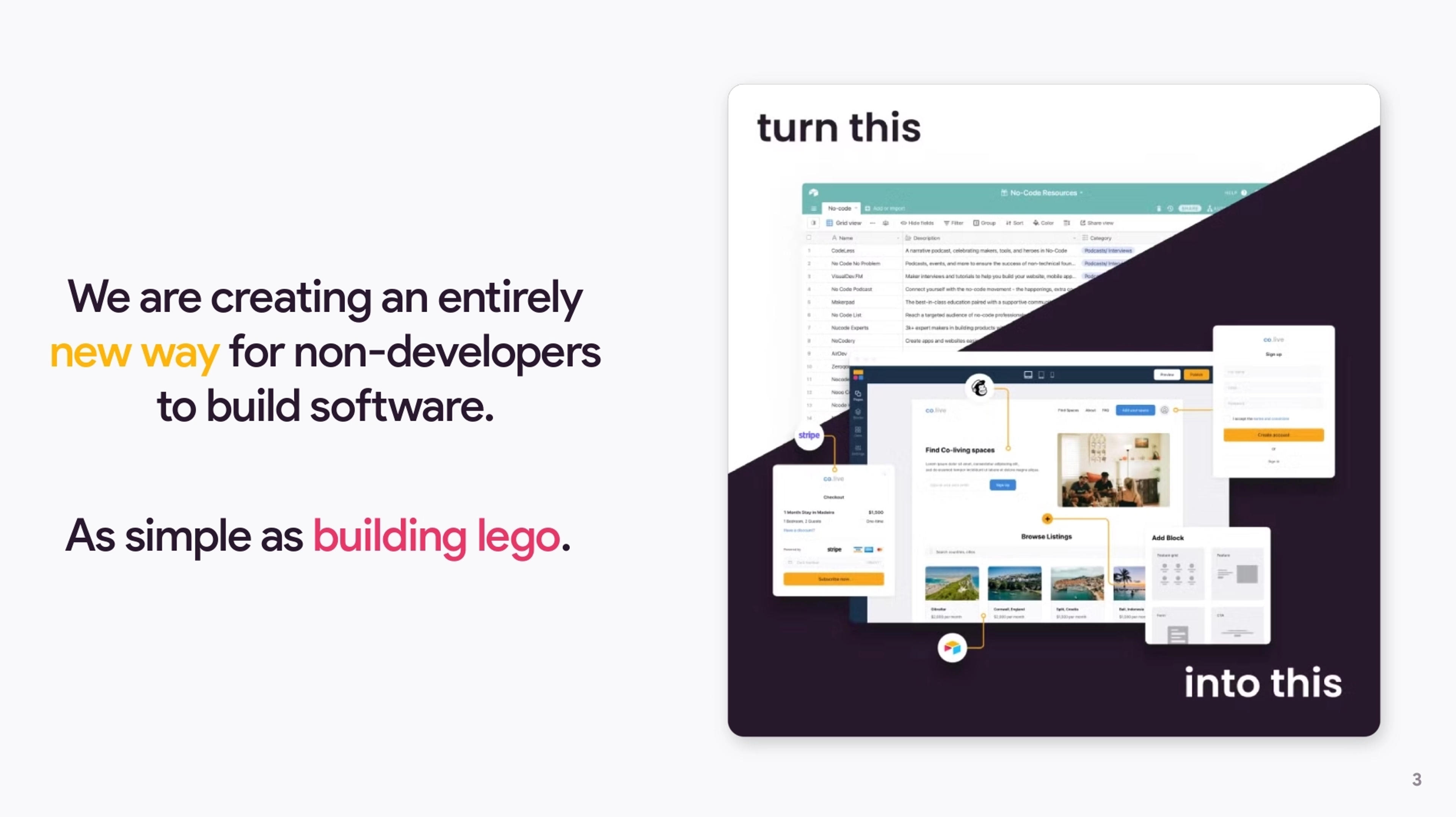 Softr Deck - Page #3 - Problem Slide