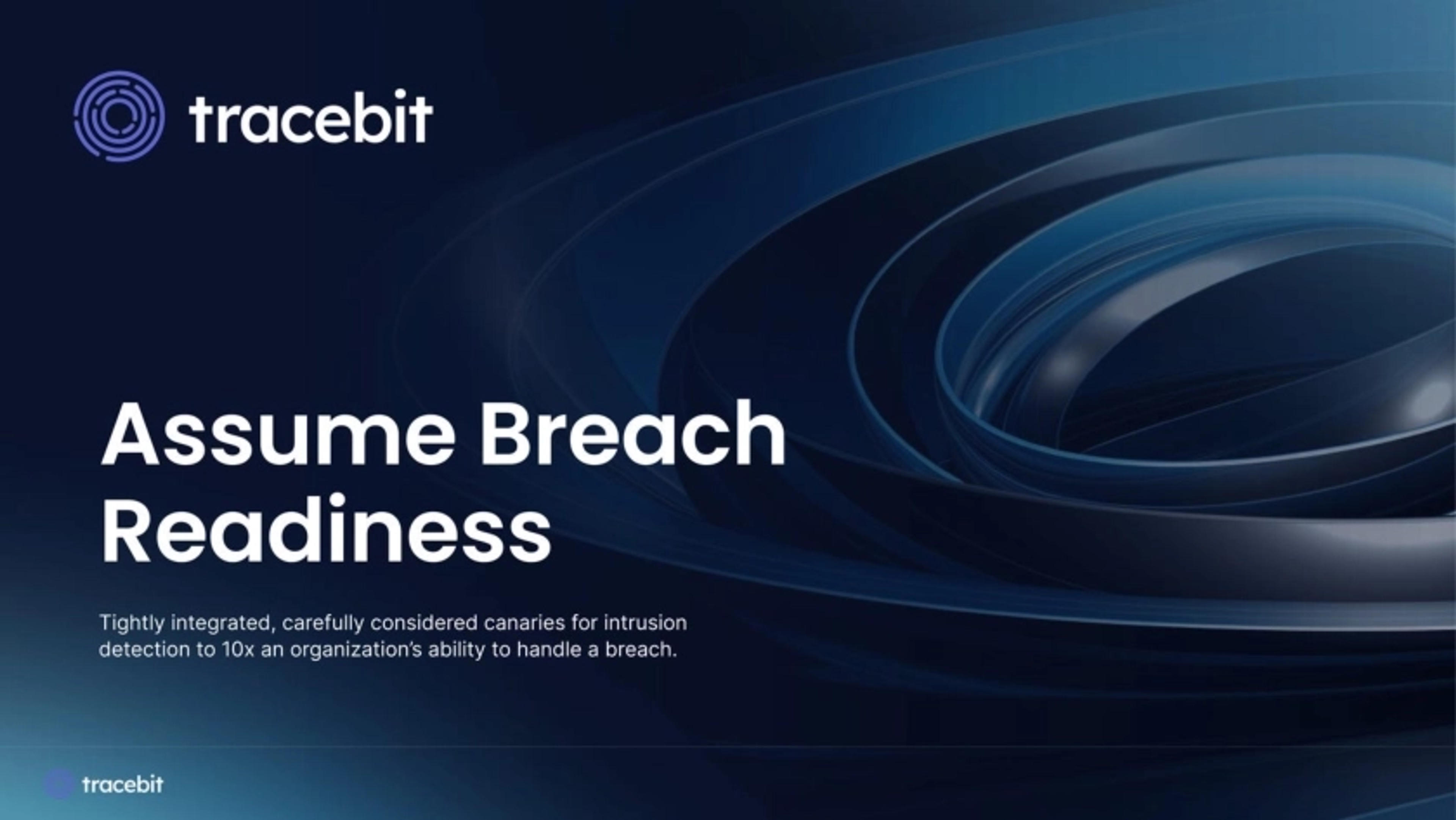 Tracebit Deck - Page #1 - Title Slide