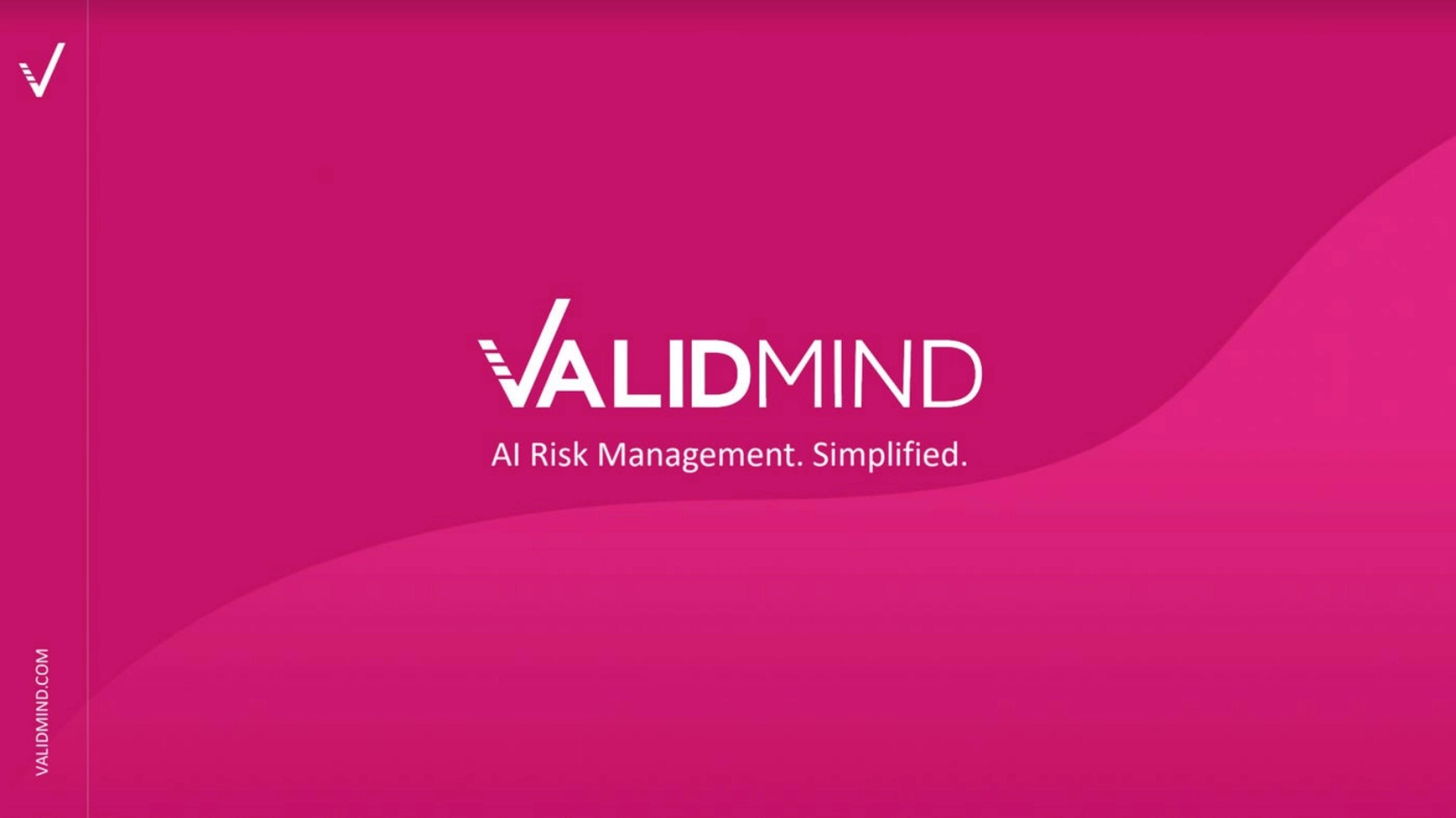  ValidMind Deck - Page #1 - Title Slide