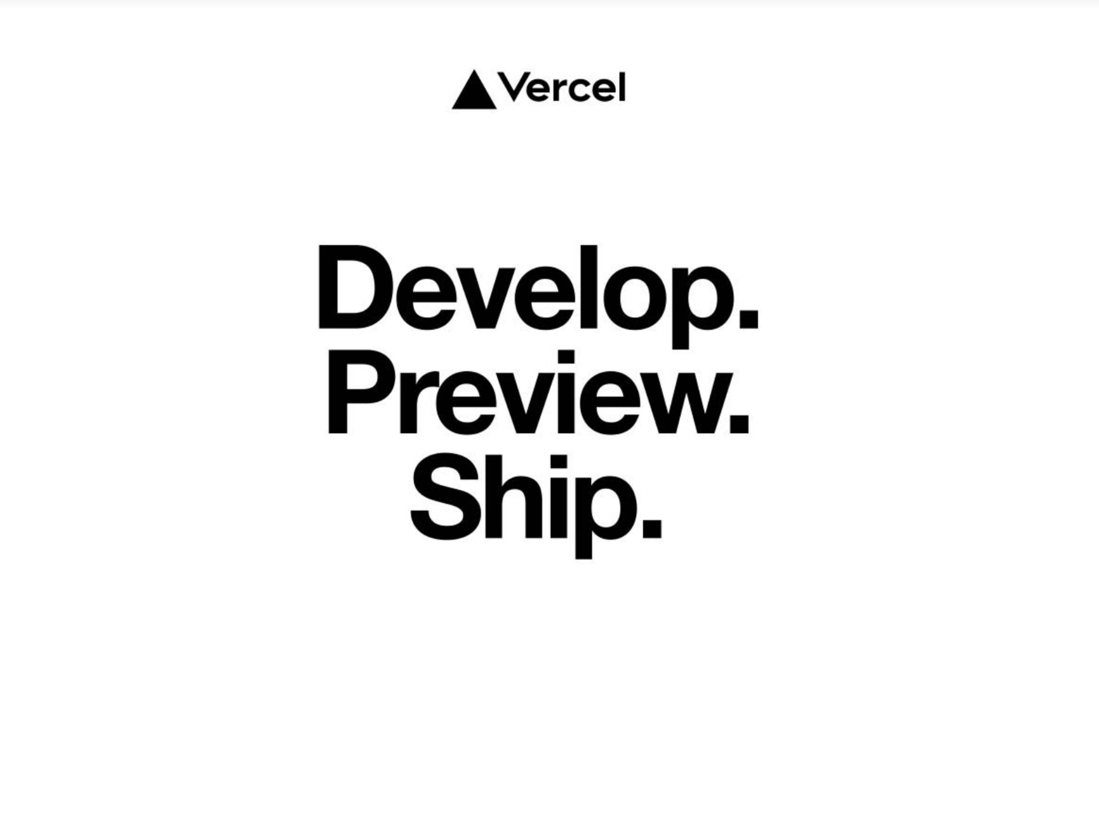 Vercel Deck - Page #1 - Title Slide