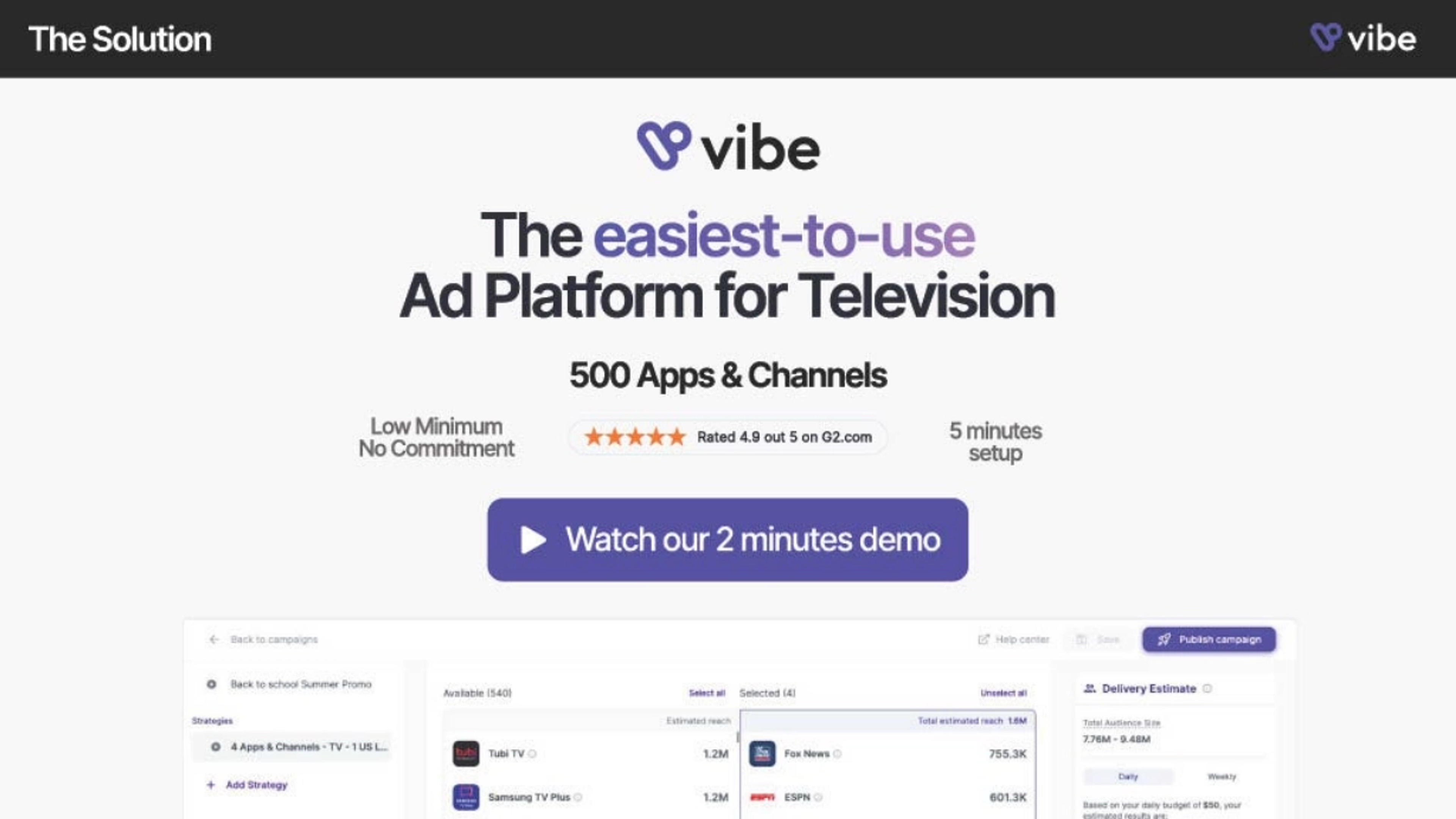 Vibe Deck - Page #6 - Solution Slide