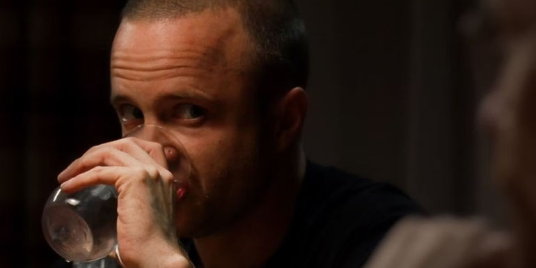 Jesse Pinkman (Aaron Paul) drinking water in Breaking Bad