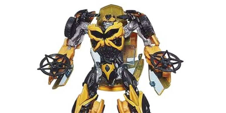 Transformers Age of Extinction Bumblebee toy with Ninja stars