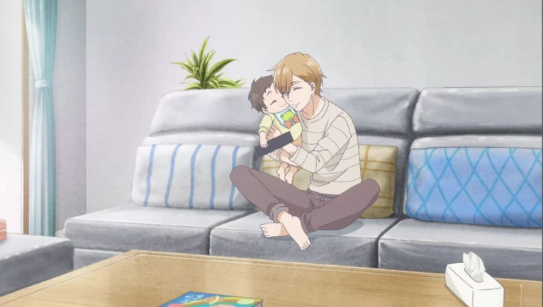 Masaki with Hikari, as seen in the anime (Image via Studio DEEN)