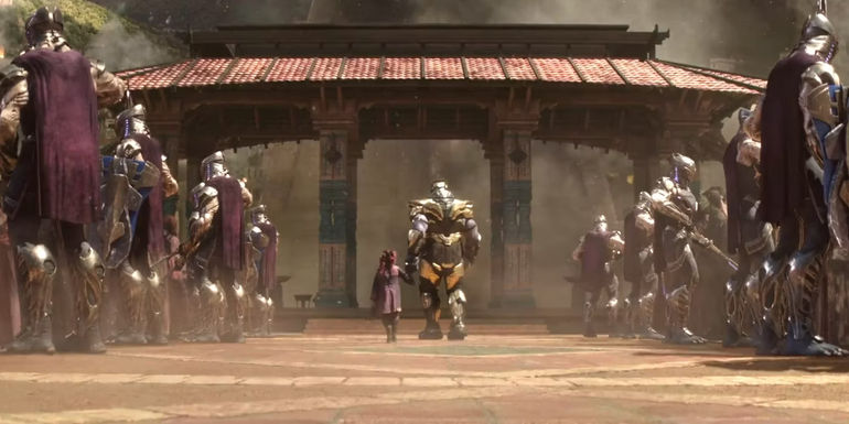 Thanos take the child Gamora