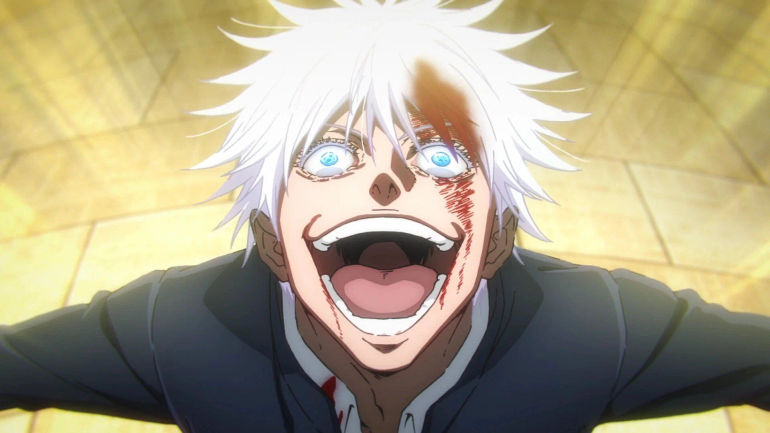 Satoru Gojo the last time he survived a near-death experience (Image via MAPPA).
