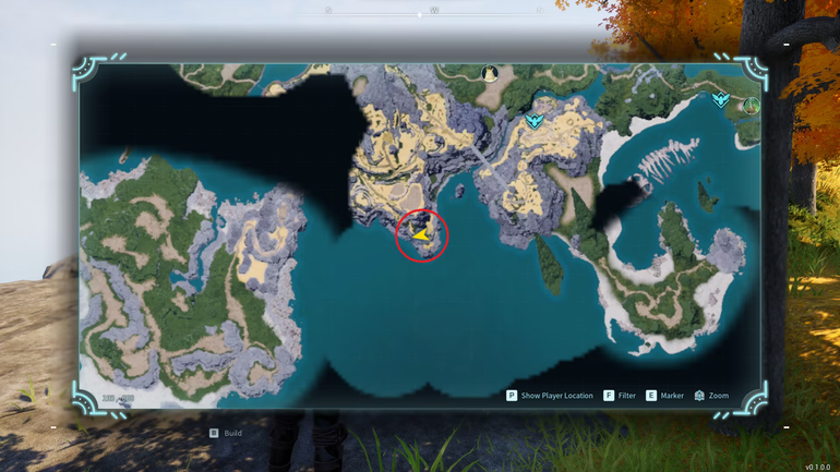 One Black Marketeer's location in Palworld