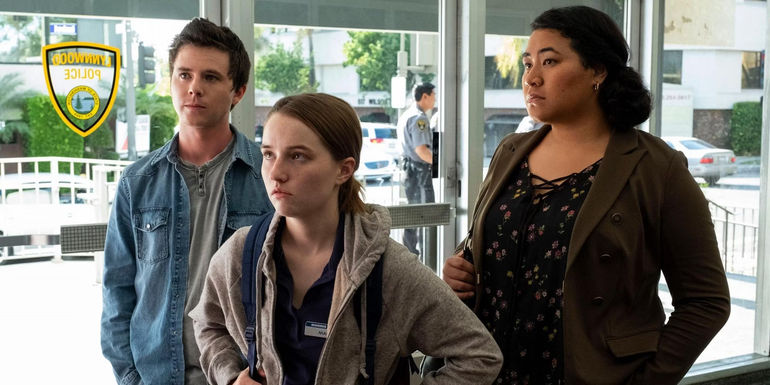 Marie at the police station in Unbelievable