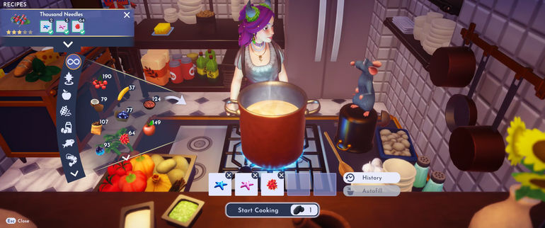 Thousand Needles cooking recipe in Disney Dreamlight Valley: A Rift in Time