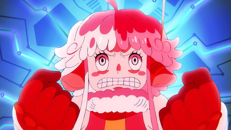 Atlas using the Light-Pressure Gloves in One Piece episode 1091 (Image via Toei Animation)