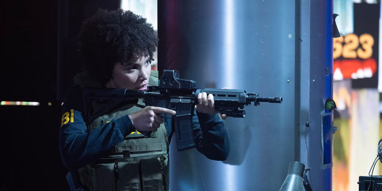 Emmy Raver-Lampman aims to shoot in The Beekeeper