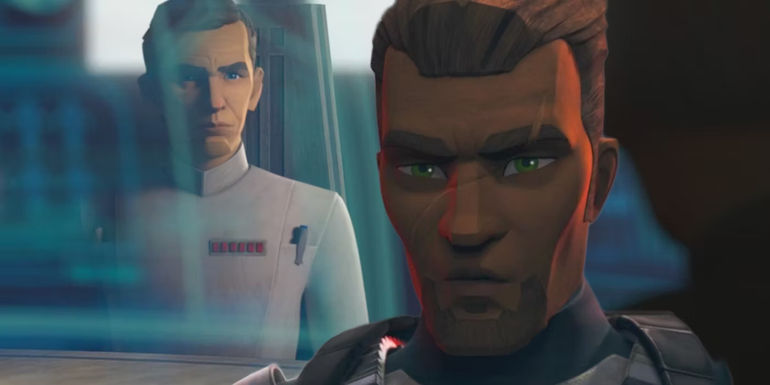 Krennic and Saw Gerrera in Bad Batch Season 2 Finale