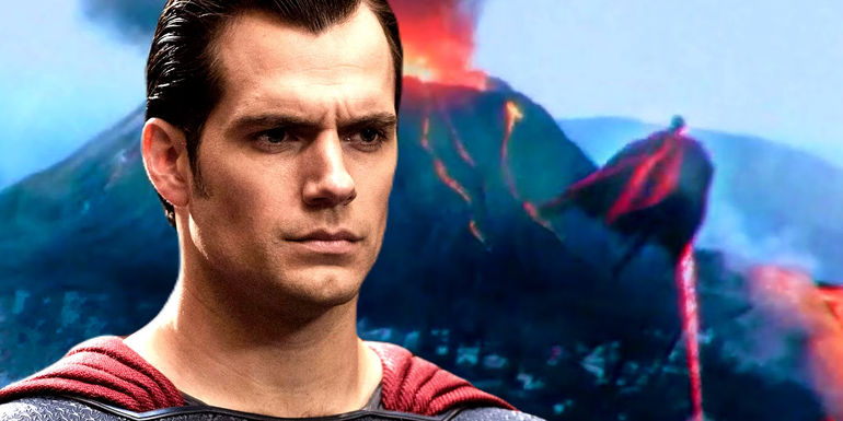 Superman Saves Guatemala From A Volcano in The Flash