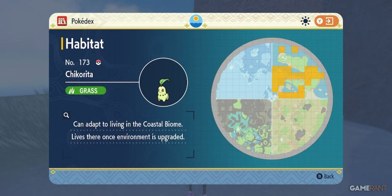 pokemon scarlet violet indigo disk chikorita location