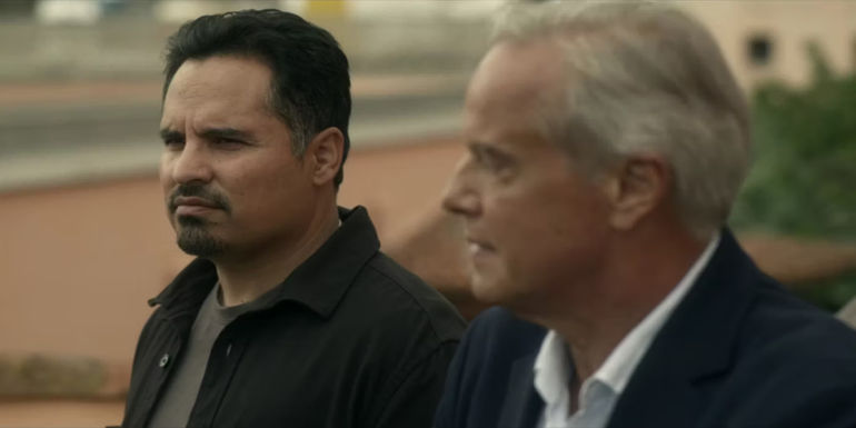 Domingo Ding Chavez sitting on a bench in Jack Ryan