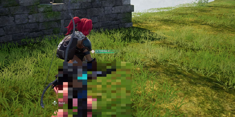 palworld butchering pal with meat cleaver