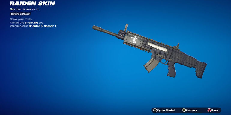 raiden item wrap in fortnite