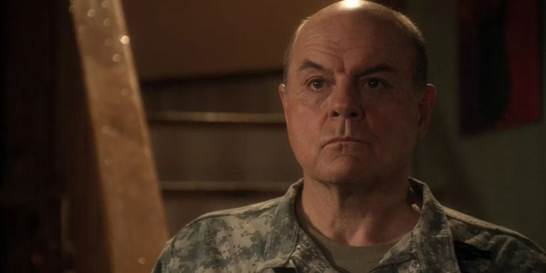 General Sam Lane looks angry in Smallville