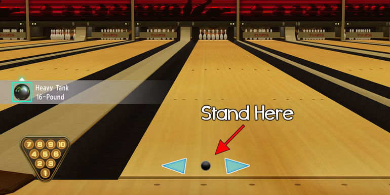 Kiryu's bowling position in Yakuza 0