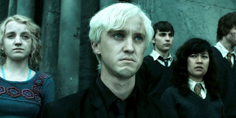 Draco Malfoy looking tired in Harry Potter and the Deathly Hallows Part II