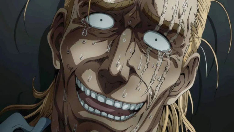 King showing fear when facing an extremely powerful enemy (Image via J.C. Staff)