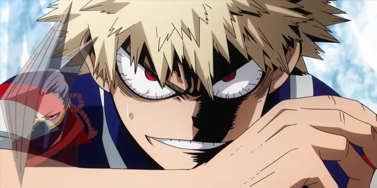 My Hero Academia: Bakugo's resolve, with a ghostly Edgeshot.