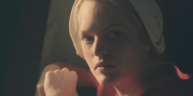 Elisabeth Moss in The Handmaid's Tale Season 1 Finale