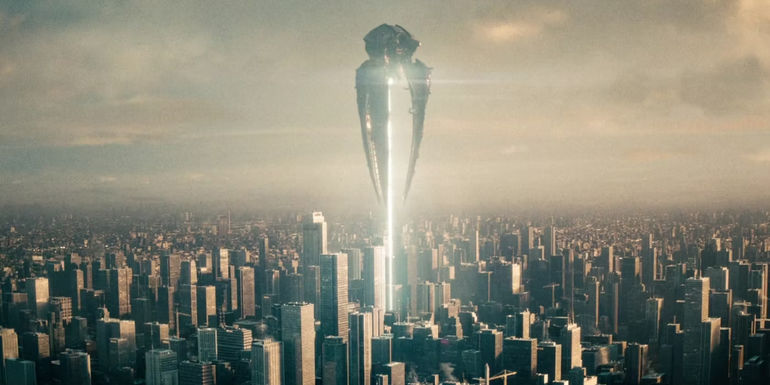 World engine attacking Metropolis in Man of Steel