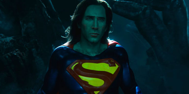 Nicolas Cage as Superman in The Flash