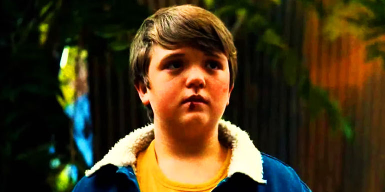 Young Wilson Fisk with cut lip in the MCU