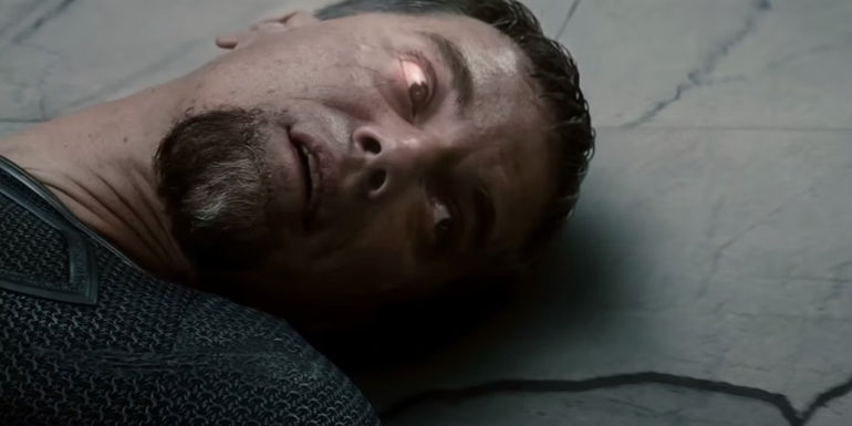 Zod (Michael Shannon) after being killed by Superman in Man of Steel