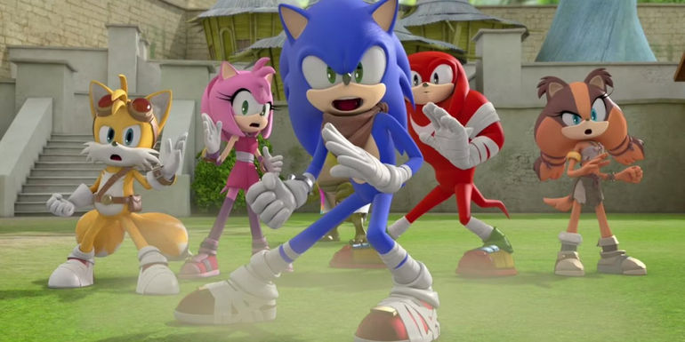 The cast of Sonic Boom.