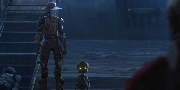 Cad Bane and Todo 360 facing off against Hunter in The Bad Batch season 1 episode 8, 