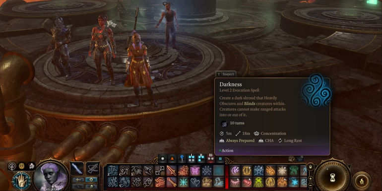 darkness level 2 baldur's gate 3