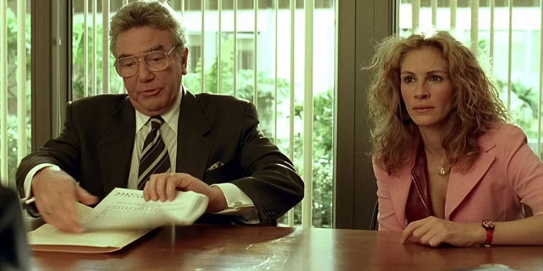 Julia Roberts and Ed Masry in Erin Brockovich