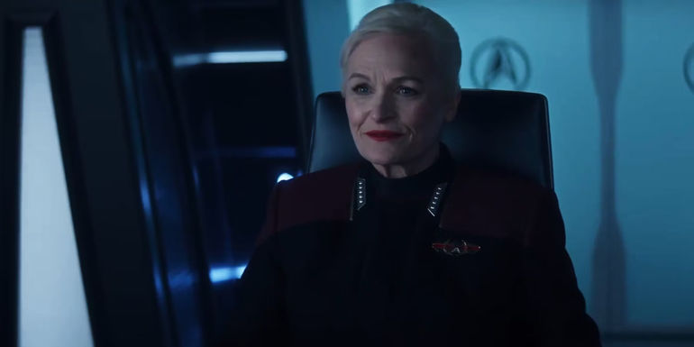 Admiral Shelby commanding the USS Enterprise-F