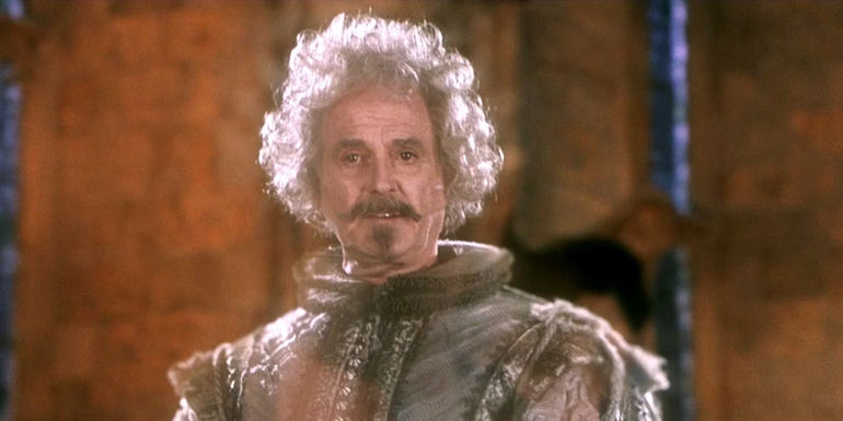 Nearly Headless Nick the Ghost during the Hogwarts Feast in Harry Potter and the Sorcerer's Stone