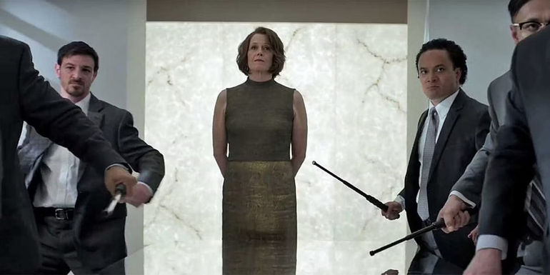 Sigourney Weaver's Alexandra leading The Hand in The Defenders