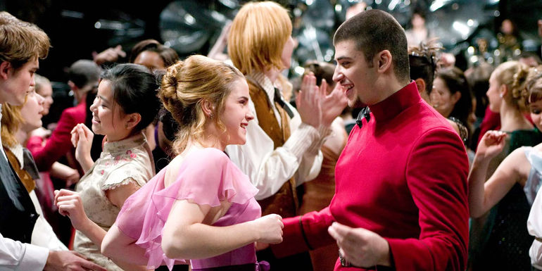 Hermione Granger and Viktor Krum Dancing at the Yule Ball in Harry Potter and the Goblet of Fire