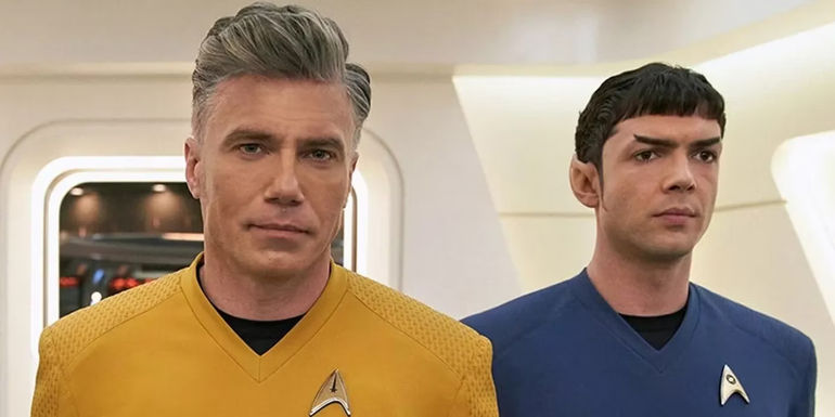Spock and Captain Pike from Star Trek: Strange New Worlds
