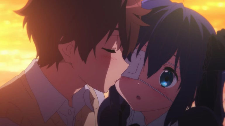 Yuuta and Rikka as seen in Love, Chunibyo & Other Delusions (Image via Kyoto Animation)