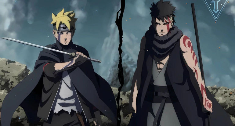 Boruto (left). Kawaki (right) (Image via Toei animation)