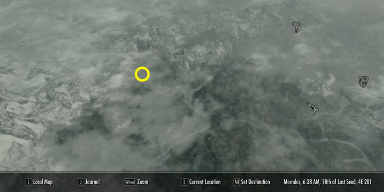Skyrim map
