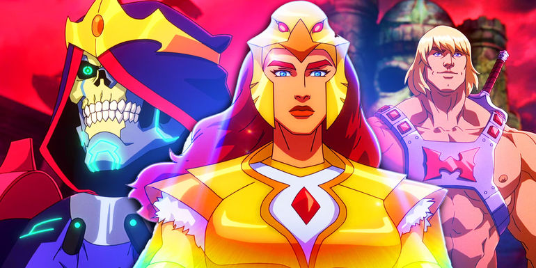 He-Man, Skeletor, and Teela from Masters of the Universe Revolution