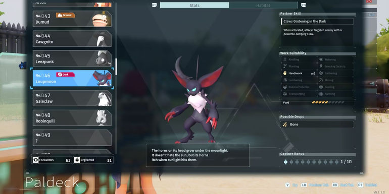 palworld loupmoon paldeck