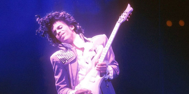 Prince in the Purple Rain video