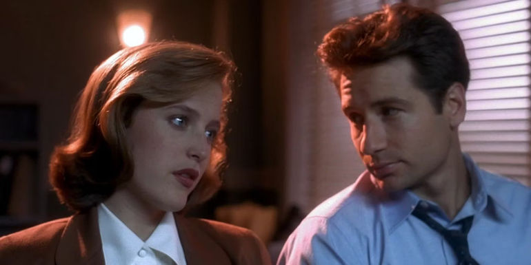 Scully and Mulder in The X-Files