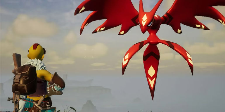 Palworld player with a Suzaku