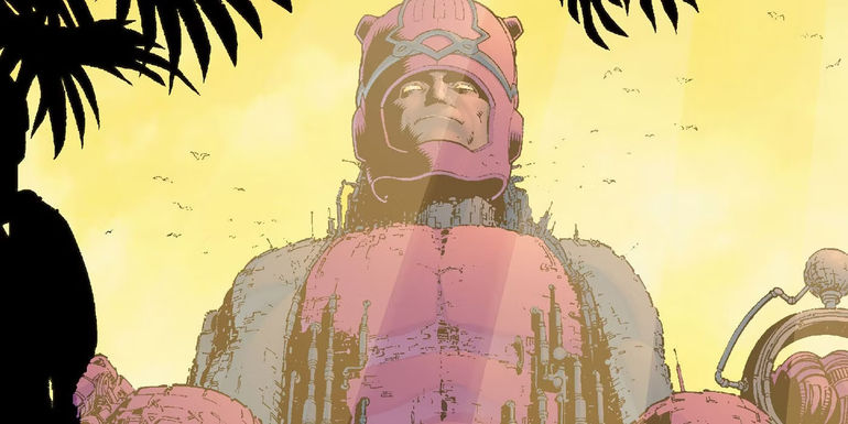 Image of Master Mold sitting in a jungle.