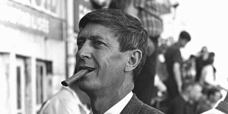 The real Leo Beebe smoking a cigar.
